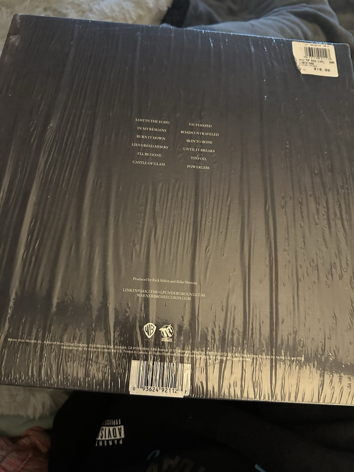 Linkin Park Living Things Vinyl LP 2012 Warner Bros VG w/ Hype Sticker1