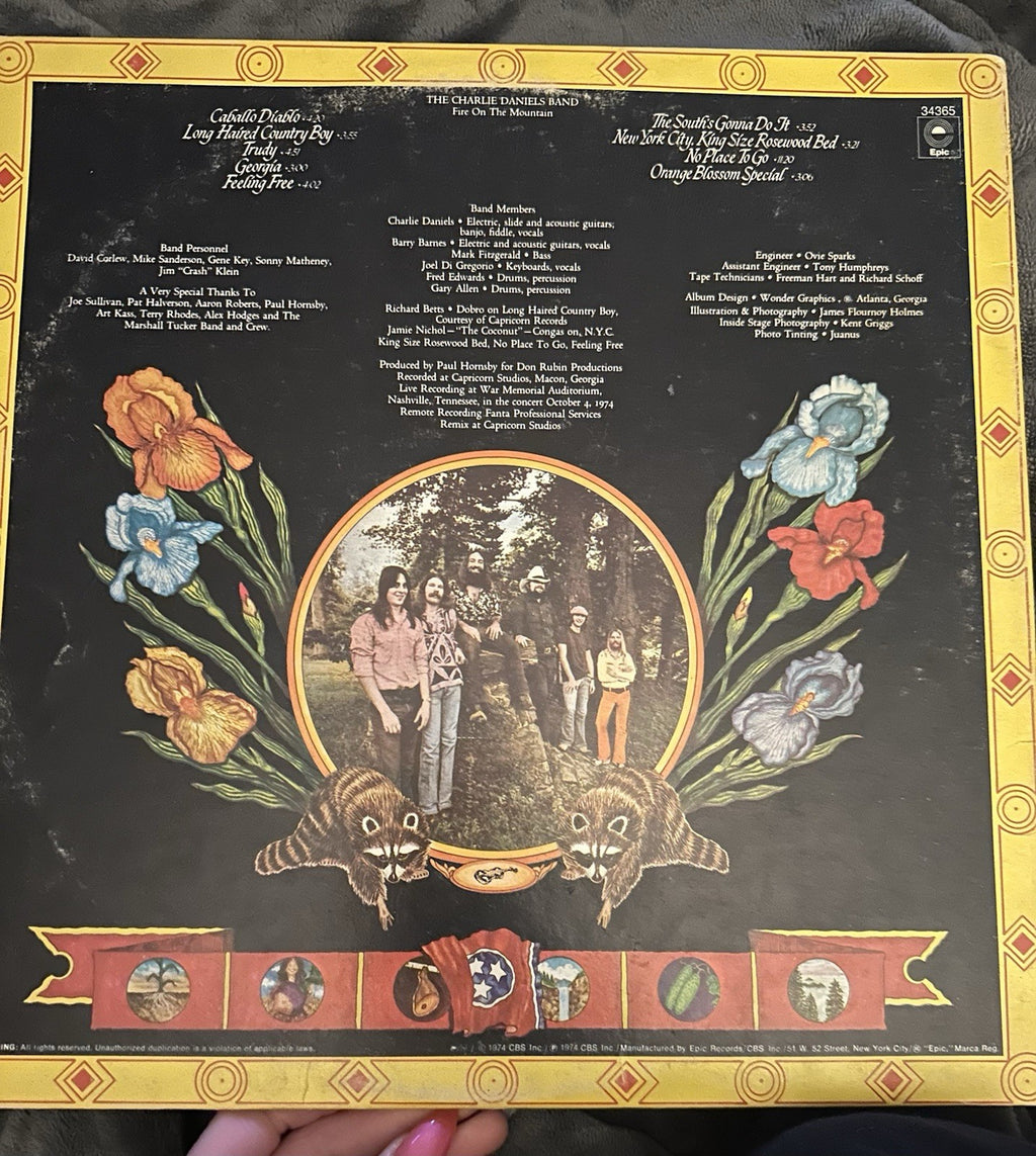 Charlie Daniels Band Fire On The Mountain LP 1974 Epic Vinyl By+ No Scratches1