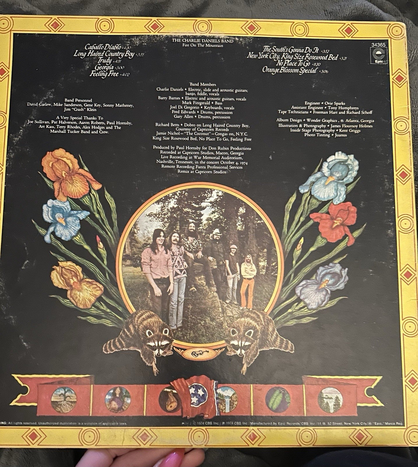 Charlie Daniels Band Fire On The Mountain LP 1974 Epic Vinyl By+ No Scratches1