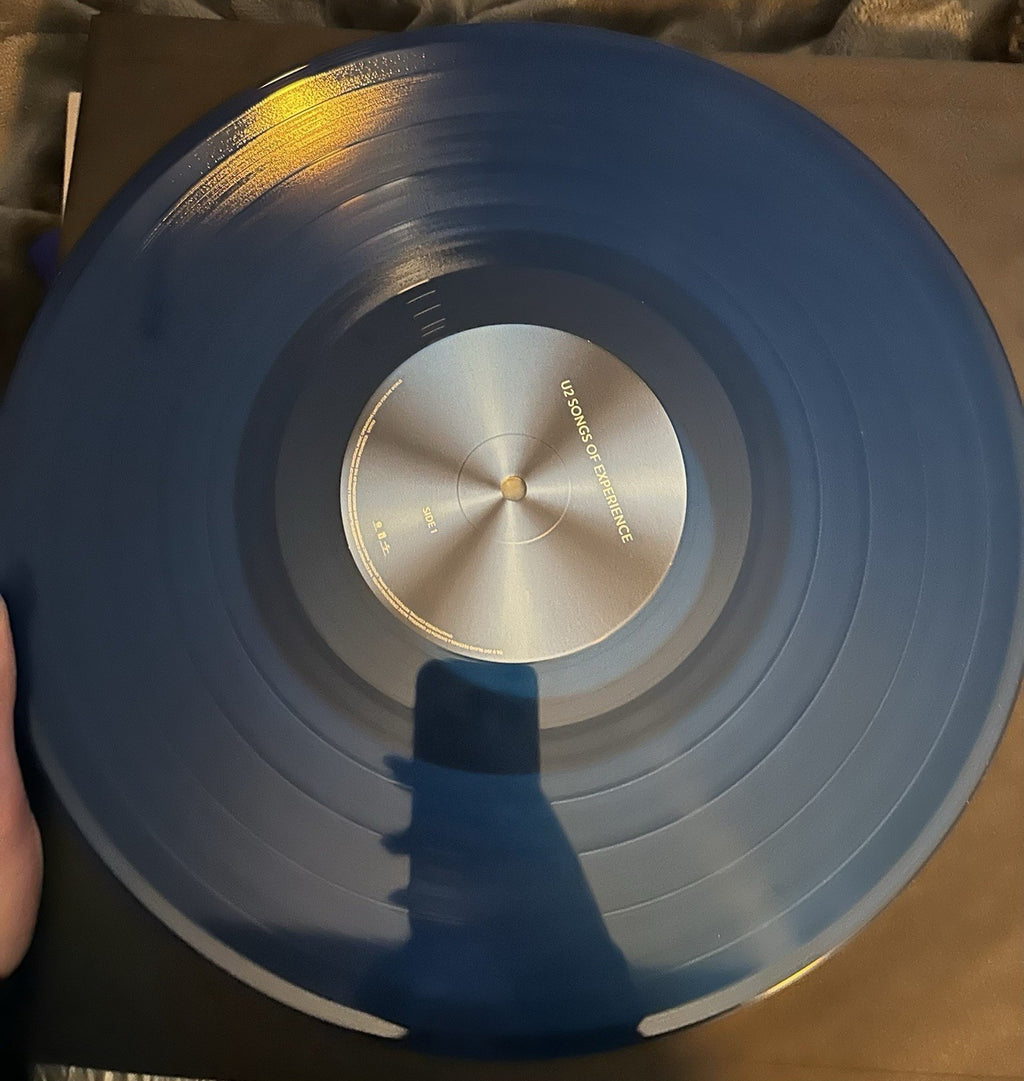 U2 – Songs of Experience 2LP Translucent Cyan Vinyl 2017 VG+ Clean Copy2