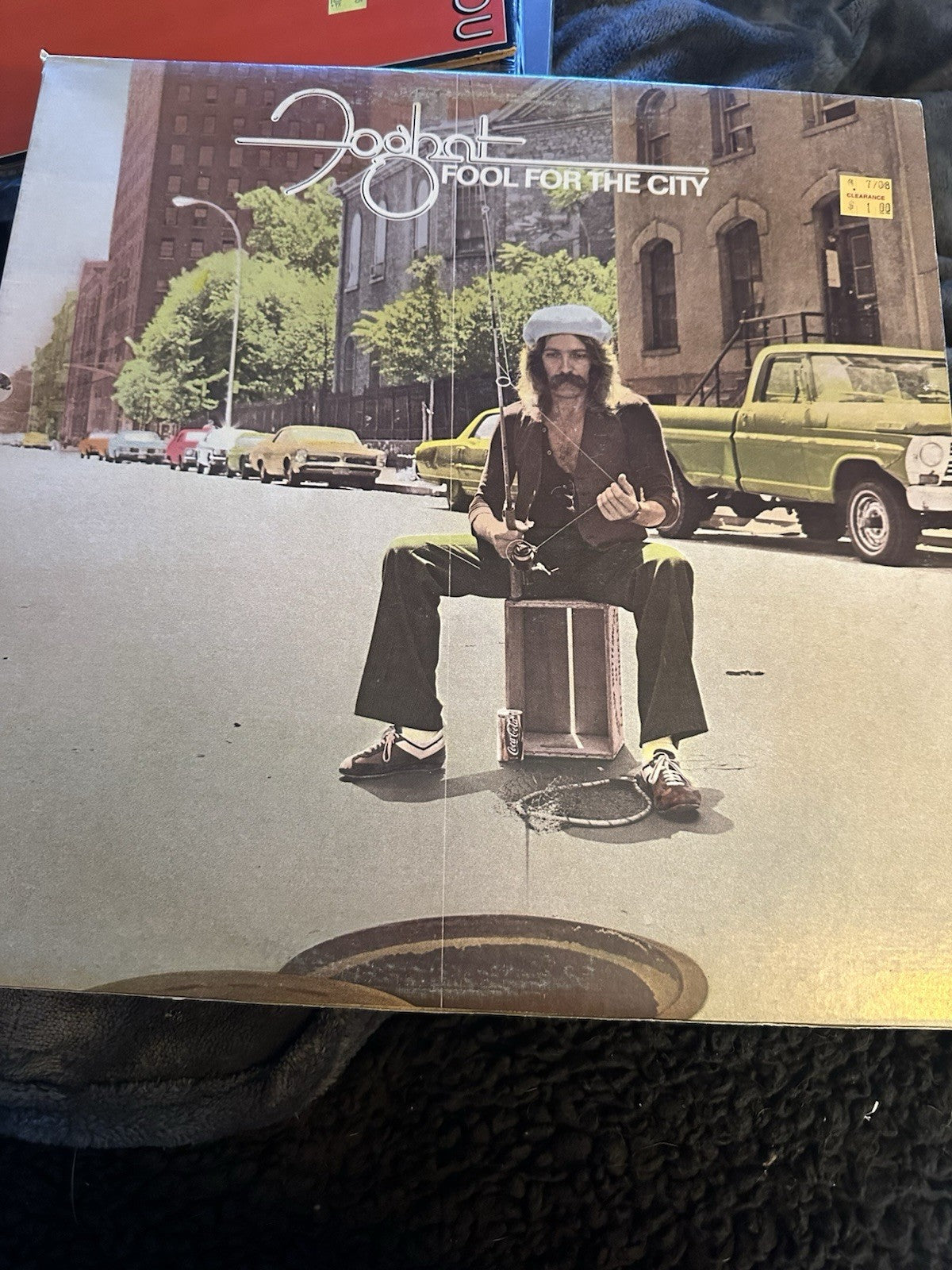 Foghat Fool For The City LP 1975 VG+ Vinyl Slow Ride Classic Rock Bearsville0