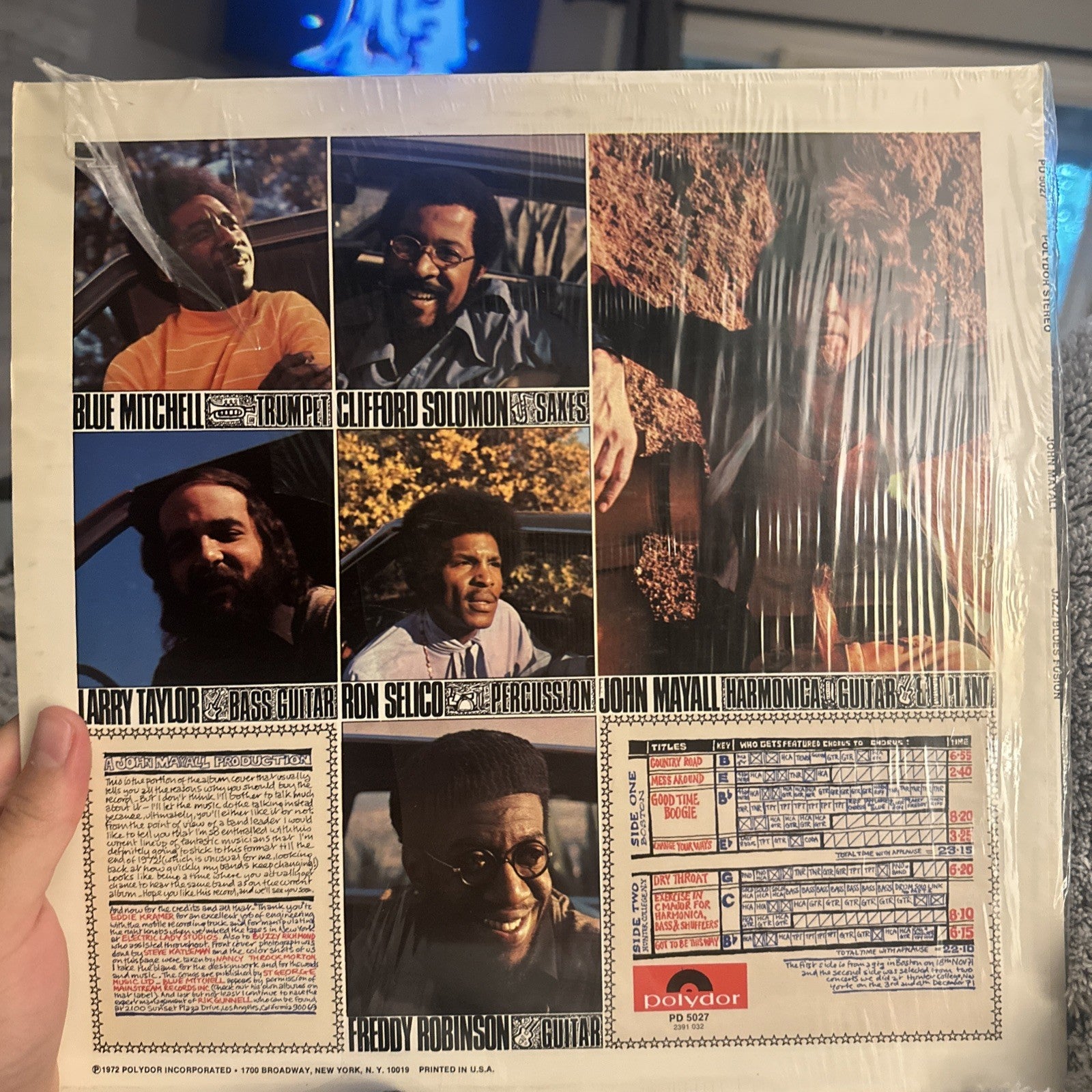 John Mayall Jazz Blues Fusion LP Vinyl Record 5027 1972 VG+ Shrink Wrap1