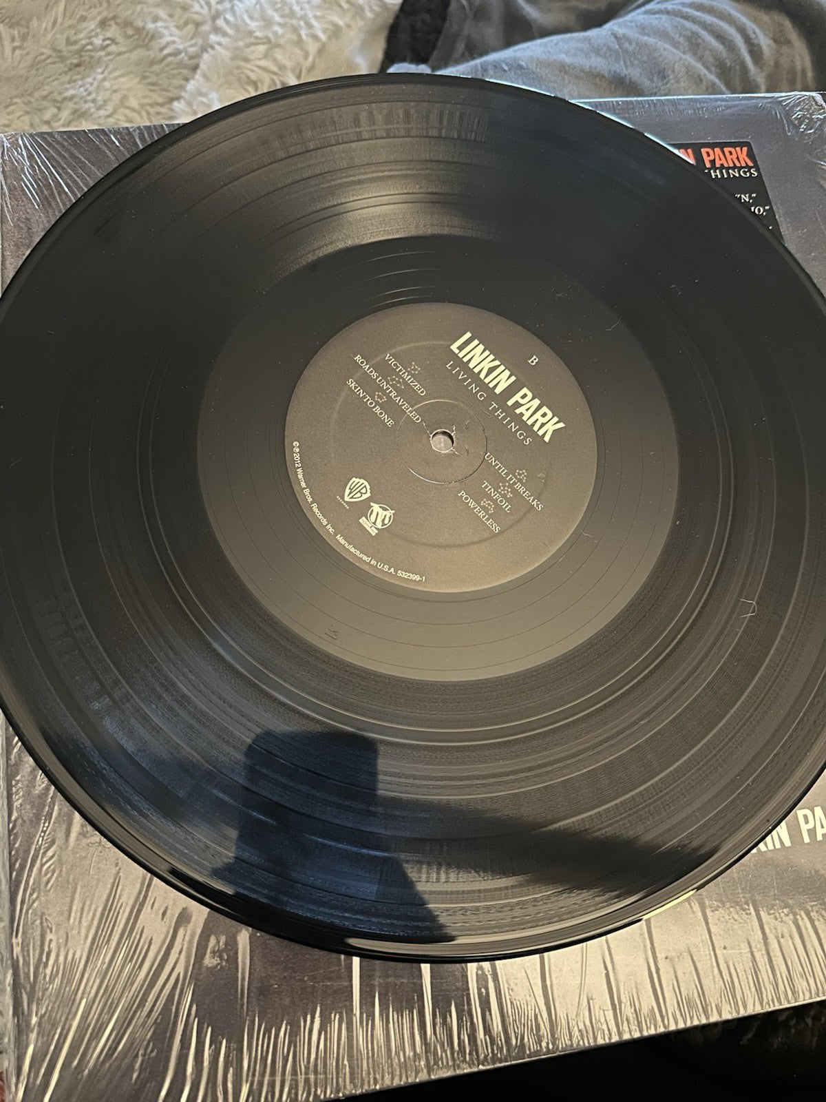 Linkin Park Living Things Vinyl LP 2012 Warner Bros VG w/ Hype Sticker4