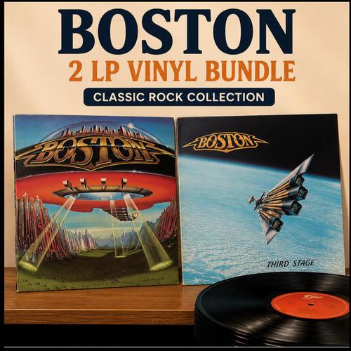 Boston Vinyl LP Lot Don’t Look Back + Third Stage Classic Rock Records VG+0