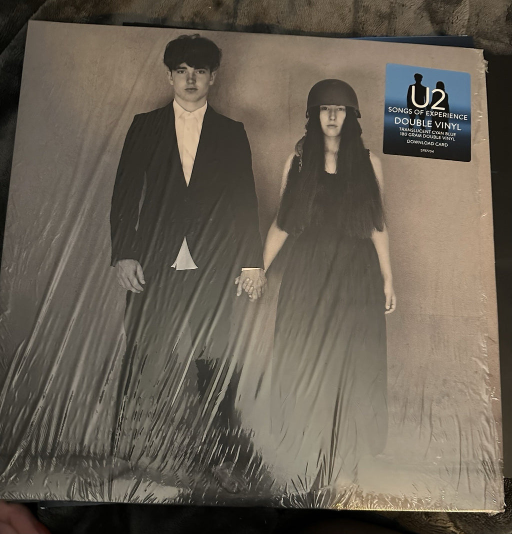 U2 – Songs of Experience 2LP Translucent Cyan Vinyl 2017 VG+ Clean Copy0