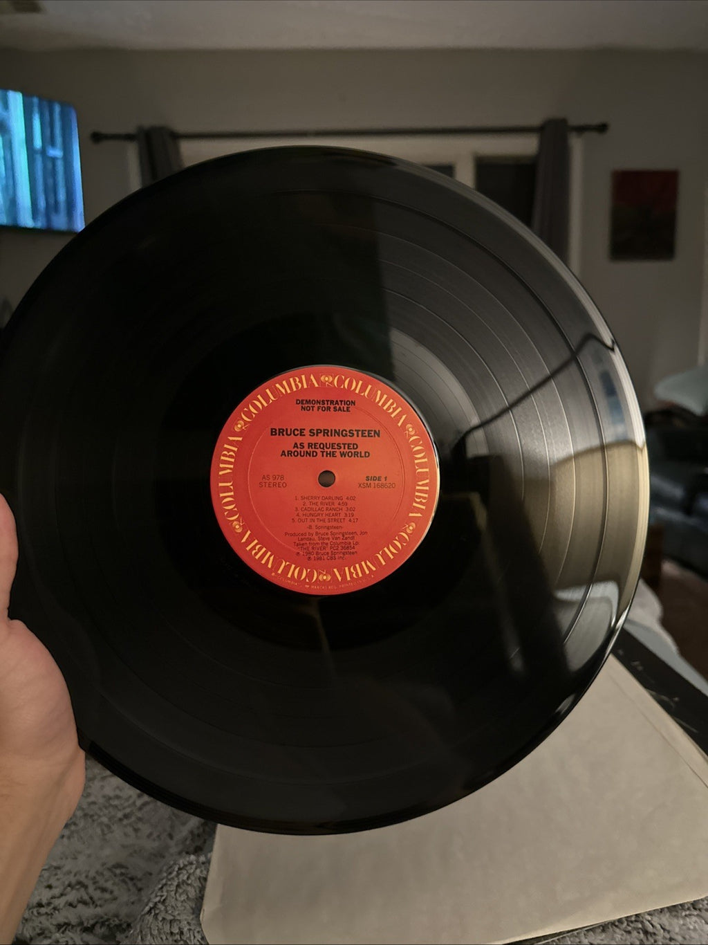Bruce Springsteen As Requested Around The World Promo LP Columbia AS 978 VG+19812