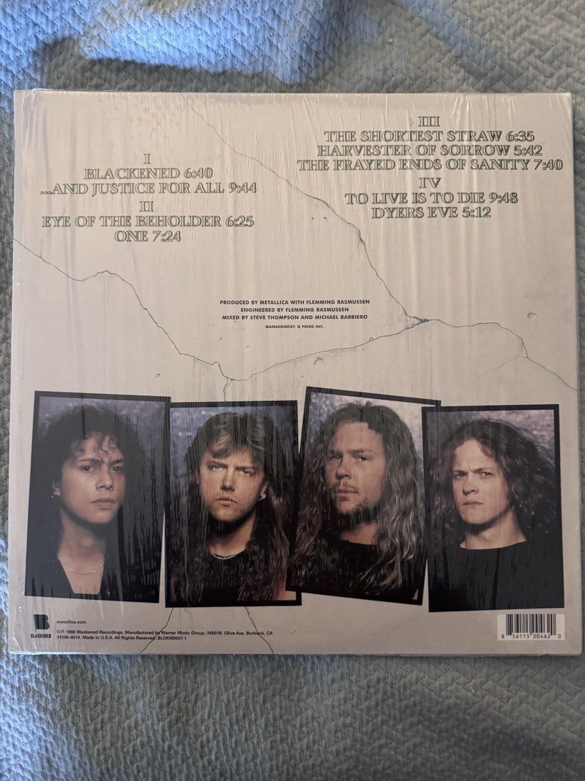 Metallica – …And Justice For All LP Vinyl Sealed Blackened Reissue 1