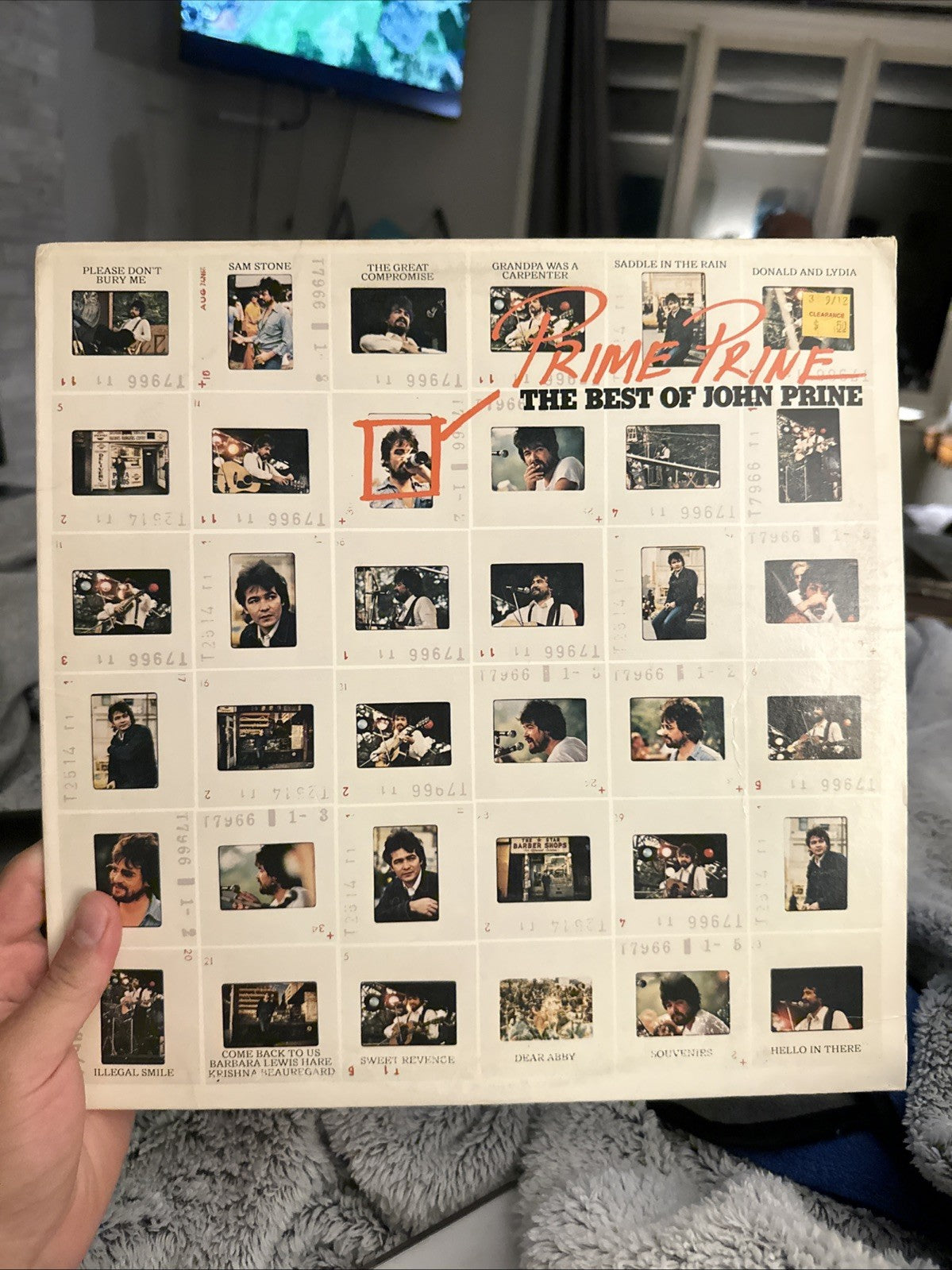 John Prine Prime Prine Best Of Vinyl LP Atlantic SD 18202 VG0